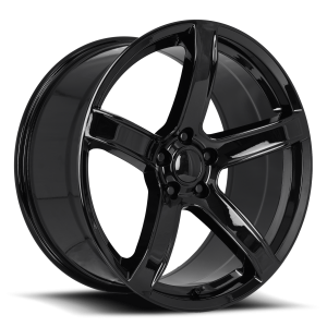 20″ FACTORY REPRODUCTION DODGE HELLCAT HC2 WHEELS FR 77F GLOSS BLACK FINISH RIMS