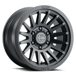 17″ ICON ALLOYS WHEELS RECON SLX SATIN BLACK OFF-ROAD RIMS
