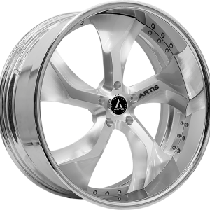 26″ ARTIS FORGED BULLY BRUSHED FACE CHROME LIP FINISH RIMS