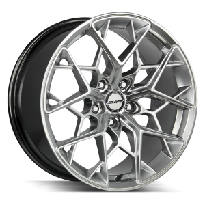 18″ SHIFT WHEELS PISTON PLATINUM SILVER RIMS