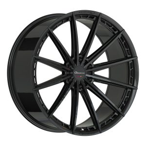 24″ GIOVANNA WHEELS ALESANNA 12 GLOSS BLACK FINISH FLOW FORMED 6 LUG RIMS