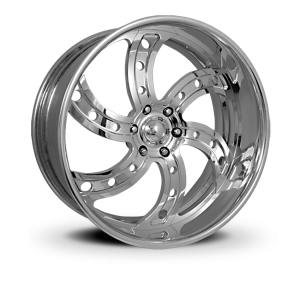 22″ INTRO WHEELS TWISTED DEL RIO EXPOSED POLISHED FINISH RIMS