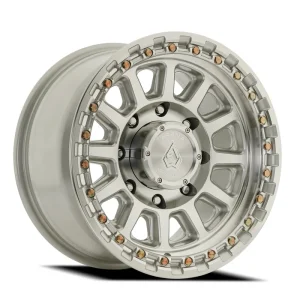 17″ ARENA WHEELS CO A128 ENDURO GLOSS SILVER MACHINED OFF-ROAD RIMS