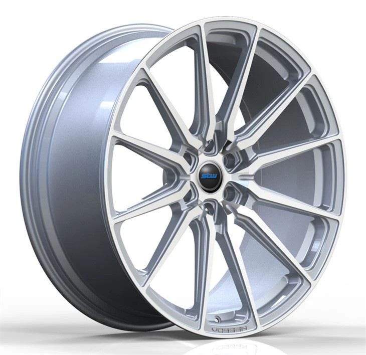 24X10 Monoblock Forged Rims For F150 Platinum 1 Piece Aluminum Alloy Polished Silver Wheels