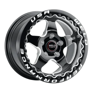 18″ WELD VENTURA BEADLOCK GLOSS BLACK MILLED