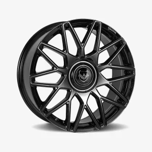 22″ GIANNA WHEELS PRESTIGIO GLOSS BLACK FINISH RIMS