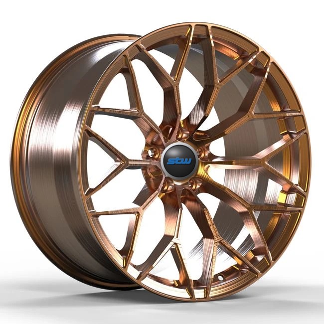 Monoblock 20inch 1 PC Piece Aluminum Forged Brushed Bronze Wheels For Ferrari 458 Luxury Car Rims