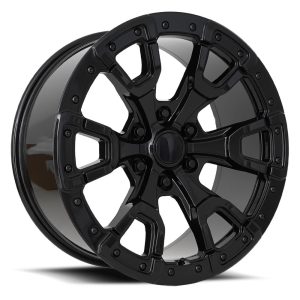 17″ FACTORY REPRODUCTIONS WHEELS FR99 FORD RAPTOR GLOSS BLACK FINISH RIMS