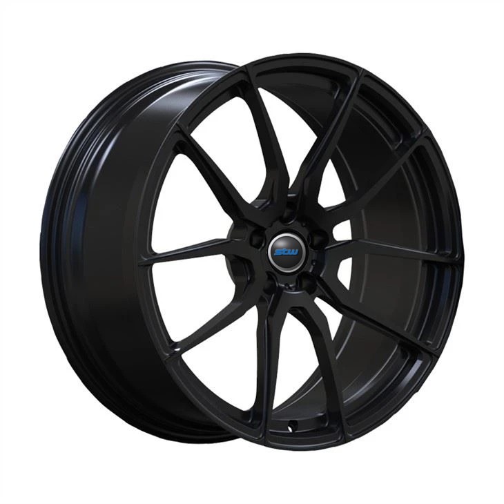 Black Wheels 20 Inch Customized 2-PC Rims Wheels For Ferrari