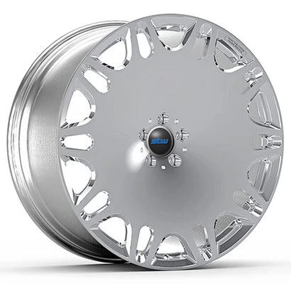 Mercedes-Maybach GLS600 Facelift Staggered 23 Polished Face Custom 1-PC Rims