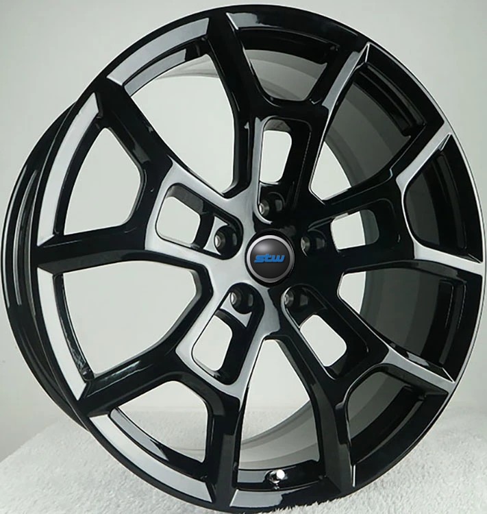 Black Custom Rims 22x9.5 1-Piece For Dodge Durango