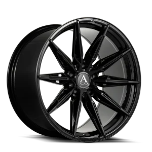 22″ AZAD WHEELS AZFF02 BLACK FLOW FORMED FINISH RIMS