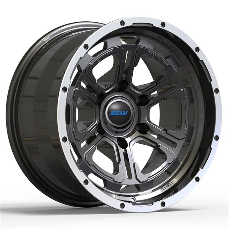 Toyota Land Cruiser Prado 150 Series 20x8.5 Custom Forged Alloy Rim Gun Metal Machined Edge