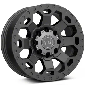18″ BLACK RHINO WHEELS WARLORD MATTE GUNMETAL FINISH RIMS