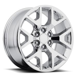 22″ FACTORY REPRODUCTION GMC SIERRA WHEELS FR 44 CHROME FINISH RIMS