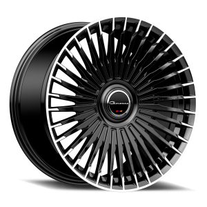 24″ GIOVANNA WHEELS TULUM GLOSS BLACK MACHINED TIPS FINISH RIMS