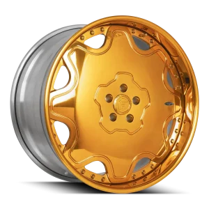 24″ FORGIATO WHEELS FIORE GOLD POLISHED FORGED FINISH RIMS