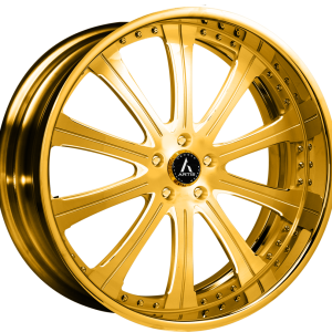 22″ ARTIS FORGED WHEELS OAK CLIFF-M GOLD FINISH RIMS