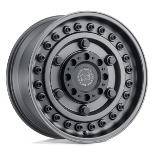 18″ BLACK RHINO WHEELS ARMORY MATTE GUNBLACK FINISH OFF-ROAD RIMS