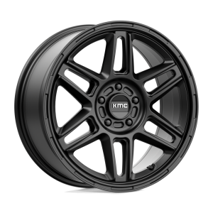 17″ KMC WHEELS KM716 NOMAD SATIN BLACK FINISH RIMS