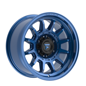 17×8.5″ FITTIPALDI WHEELS FT102 SATIN GLOSS BLUE FINISH RIMS 5×127 ET00