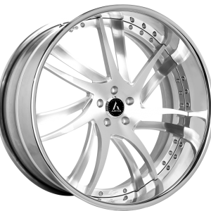 20″ ARTIS FORGED WHEELS PROFILE BRUSHED SILVER FACE CHROME LIP FINISH