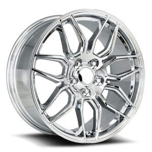 20″ FACTORY REPRODUCTIONS WHEELS FR 401F C8 Z06 CORVETTE CHROME FINISH RIMS