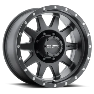 20″ METHOD WHEELS MR301 THE STANDARD MATTE BLACK FINISH RIMS