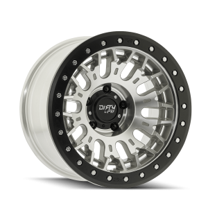17″ DIRTY LIFE WHEELS DT-3 9317 MACHINED OFF-ROAD RIMS