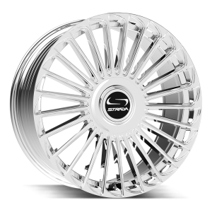 22″ STRADA WHEELS MARTELLLO CHROME FORMED FLOATING CAP RIMS