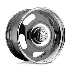 20″ AMERICAN RACING WHEELS VINTAGE VN327 RALLY TWO-PIECE GRAY CENTER POLISHED BARREL RIMS