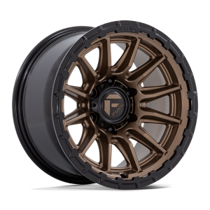 20″ FUEL WHEELS FC866 PISTON MATTE BRONZE GLOSS BLACK LIP OFF-ROAD RIMS