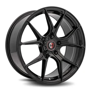20″ CURVA CONCEPTS WHEELS C42 GLOSS BLACK FORGED FINISH RIMS