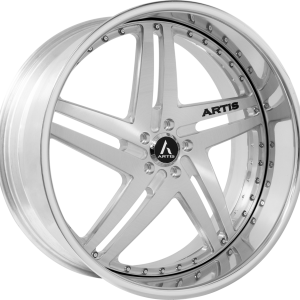24″ ARTIS FORGED LUCID BRUSHED FACE CHROME LIP FINISH RIMS
