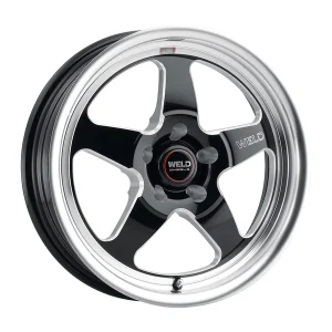 18″ WELD VENTURA DRAG GLOSS BLACK MILLED