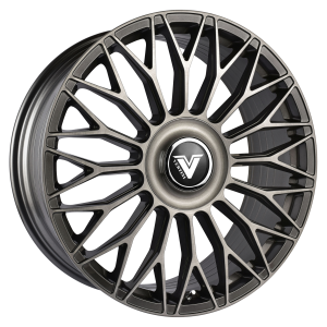 22″ VERTINI WHEELS VL SERIES LUXURY VL1 BRUSHED DUAL GUNMETAL WITH FLOATING CAP FLOW FORMED FINISH RIMS
