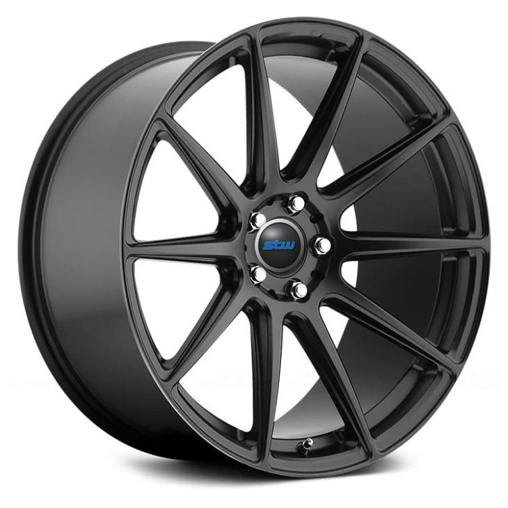 Monoblock Matte Black Forged Rims For Ford Mustang GT
