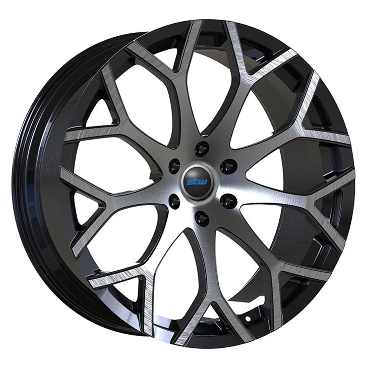 6-120 21X9.0 Black Brushed Face Custom Forged Monblock For Cadillac Srx Gmt166