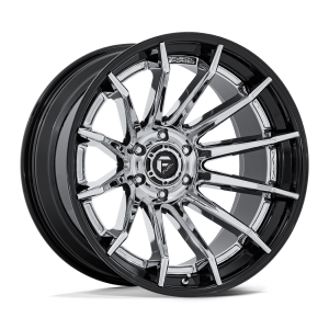 22″ FUEL WHEELS FC403 BURN CHROME GLOSS BLACK LIP OFF-ROAD FUSION FORGED RIMS