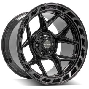 20″ 4PLAY WHEELS 4P55 BRUSHED BLACK FINISH RIMS
