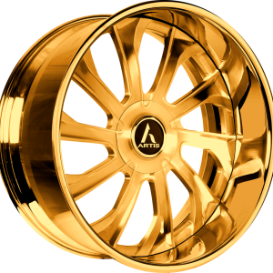 22″ ARTIS FORGED WHEELS PENTHOUSE XL GOLD FINISH RIMS
