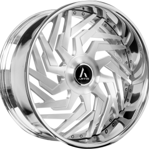 26″ ARTIS FORGED JASPER XL BRUSHED FACE CHROME LIP FINISH RIMS