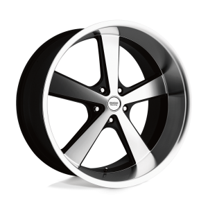 20″ AMERICAN RACING WHEELS VINTAGE VN701 NOVA GLOSS BLACK MACHINED RIMS