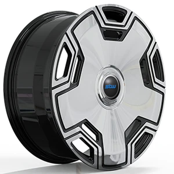 Custom Rims Black Machined Face 23x10 And 23x12 For Mercedes GLE Coupe C292