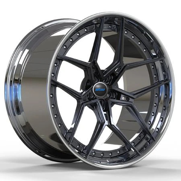 Super Concave Polished 22 Inch Customized 1-PC Rims Wheels For Luxury Cars