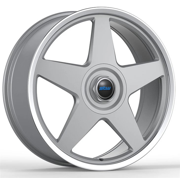 Silver Polished Edge 22x10 And 22x11 Custom Forged Rims For S-Class W222