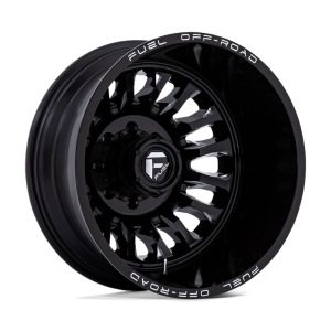 22″ FUEL WHEELS D868 ARC DUALLY GLOSS BLACK MILLED OFF-ROAD RIMS