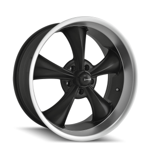 22″ RIDLER WHEELS 695 MATTE BLACK WITH MACHINED LIP RIMS