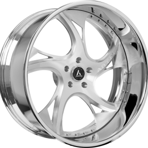 20″ ARTIS FORGED WHEELS CAPITAL BRUSHED SILVER FACE CHROME LIP FINISH