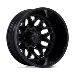 20″ FUEL WHEELS D871 FLUX DUALLY BLACKOUT OFF-ROAD RIMS